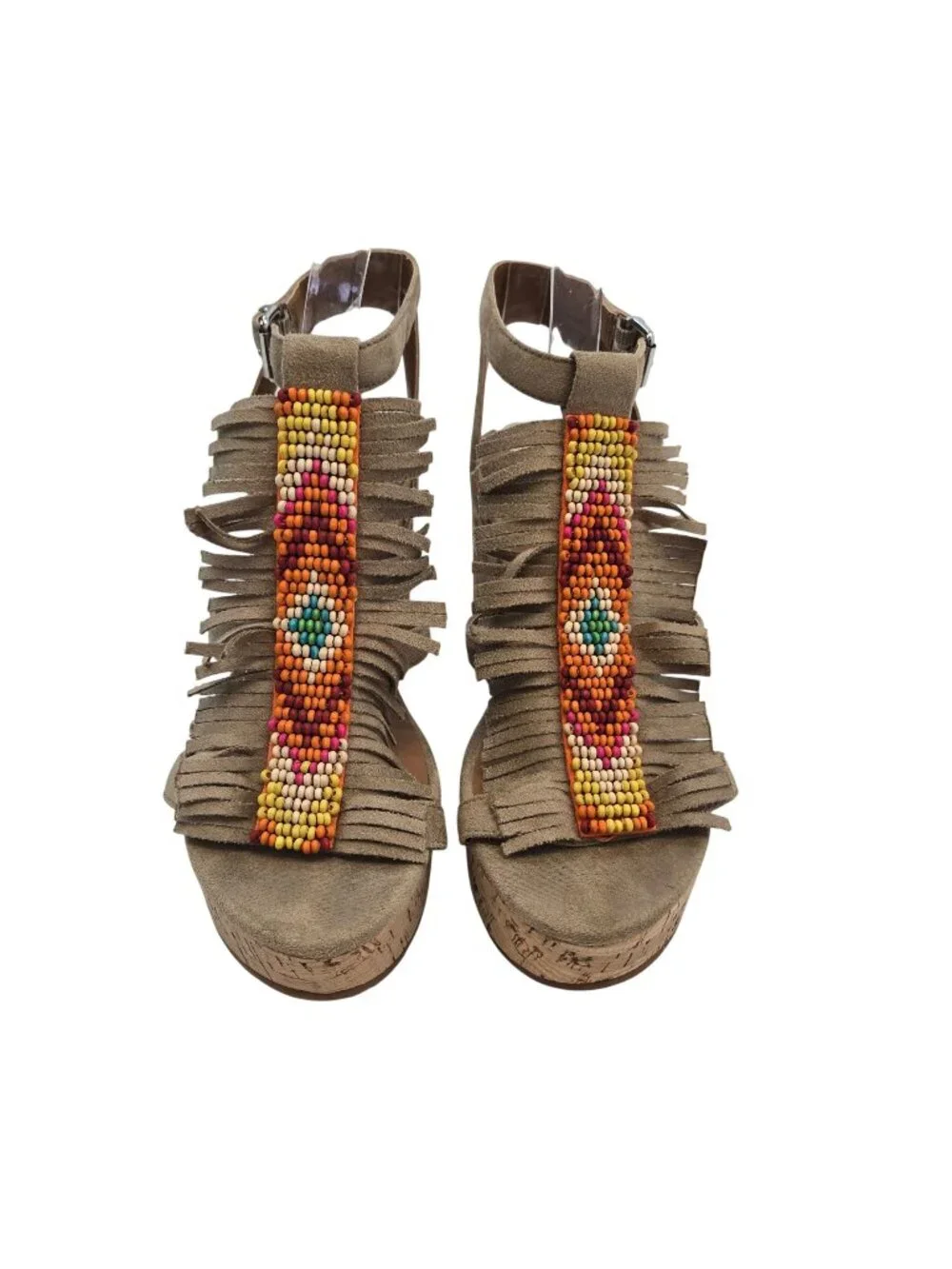 Ariat Unbridled Lolita Wedge Beaded Sandals Size 7.5 - Picture 1 of 10